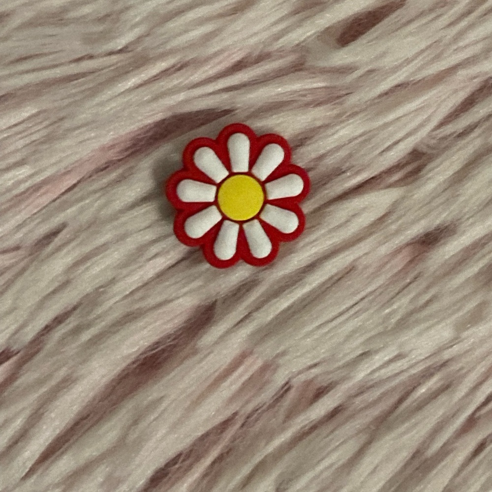 Daisy Flower Croc Charm